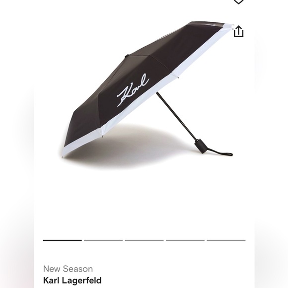 Karl Lagerfeld Accessories - Karl Lagerfeld Unisex Signature Umbrella nwt